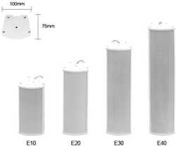 Type E Super Narrow Edge Aluminum Column Speaker E10  E20  E30  E40