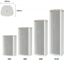 Type B Super Outdoor Column Speaker with Treble or Double Treble B40  B60  B90  B120